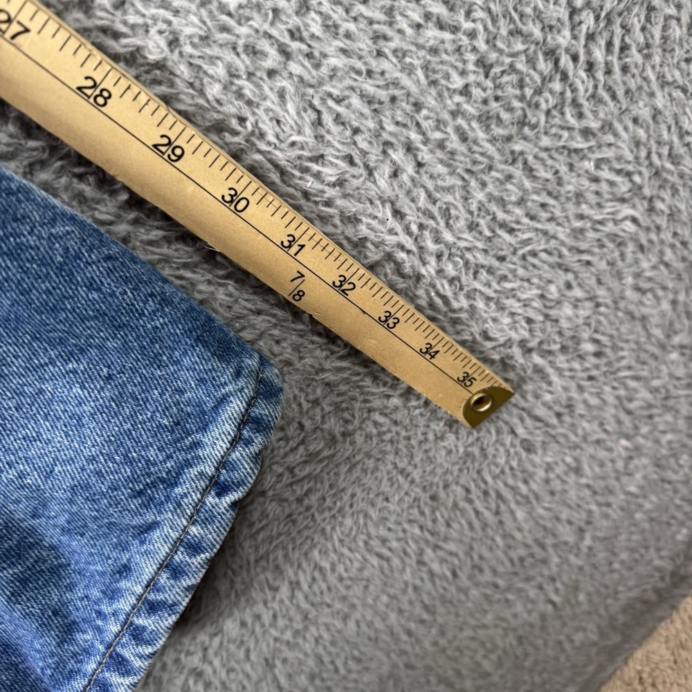 Vintage Carhartt Jeans Mens 42x32 Flannel Lined B21 DST Denim Made in USA Union - Picture 11 of 12